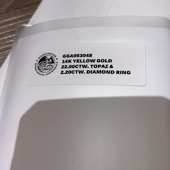 Gemstone and diamond ring - Picture 13 of 17